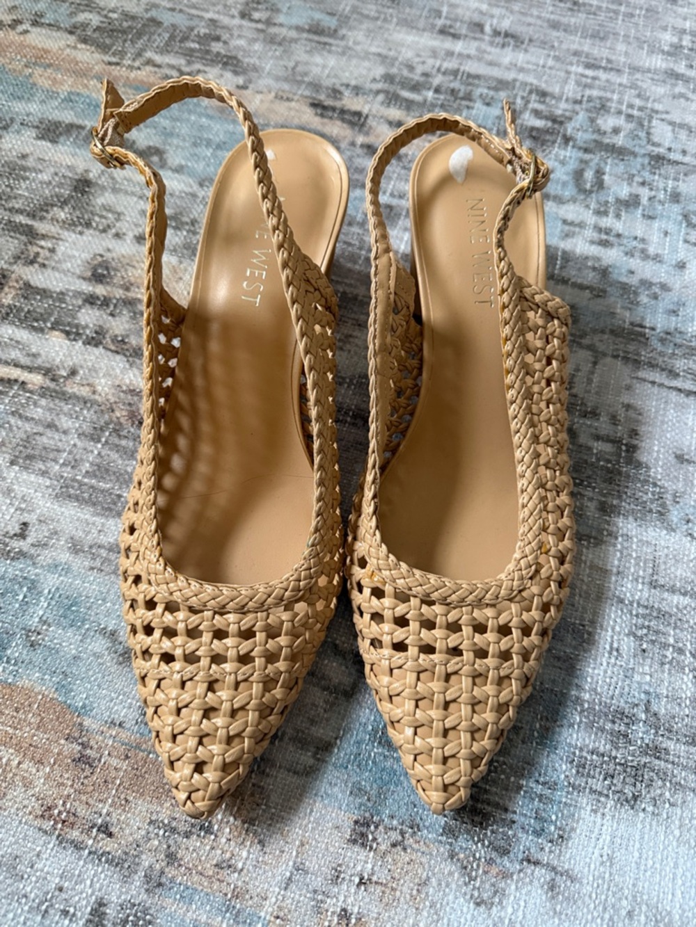 Nine West Slingback Block Heels